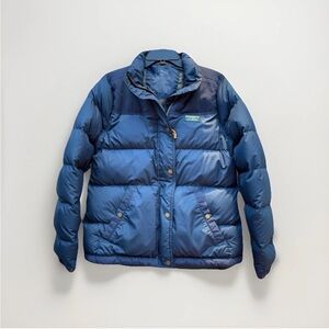 LL Bean Mountain Classic Down Tech Jacket Women's Navy Blue S Puffer Winter Coat